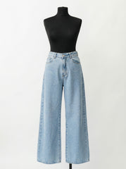 Sky Blue Wide Leg Jeans