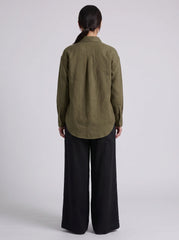 Olive Button Down Shirt