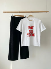 Hot And Young Wide leg Trouser Set