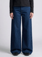 Dark Blue Wide Leg Jeans