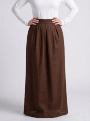 Mocha Pleated Skirt