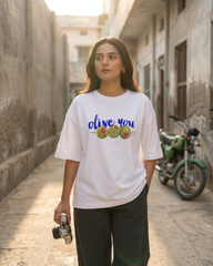 Oversized Olive You T-shirt