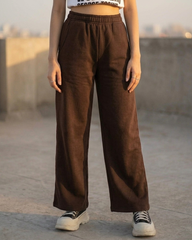 Brown Wide Leg Trouser