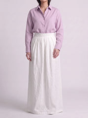 Button Down Shirt With White Skirt