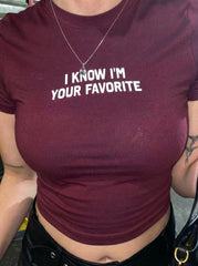 Crop I'm Your Favourite
