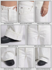 White Wide Leg Jeans