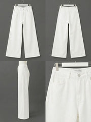 White Wide Leg Jeans