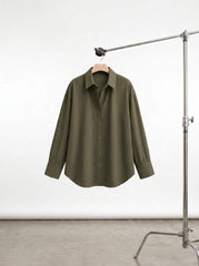Olive Button Down Shirt