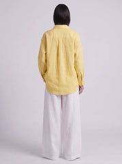 Butter Yellow Button Down Shirt