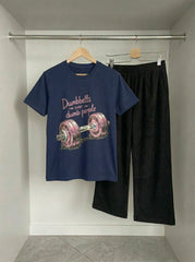 Dumbbells over Dumb wide leg trouser set