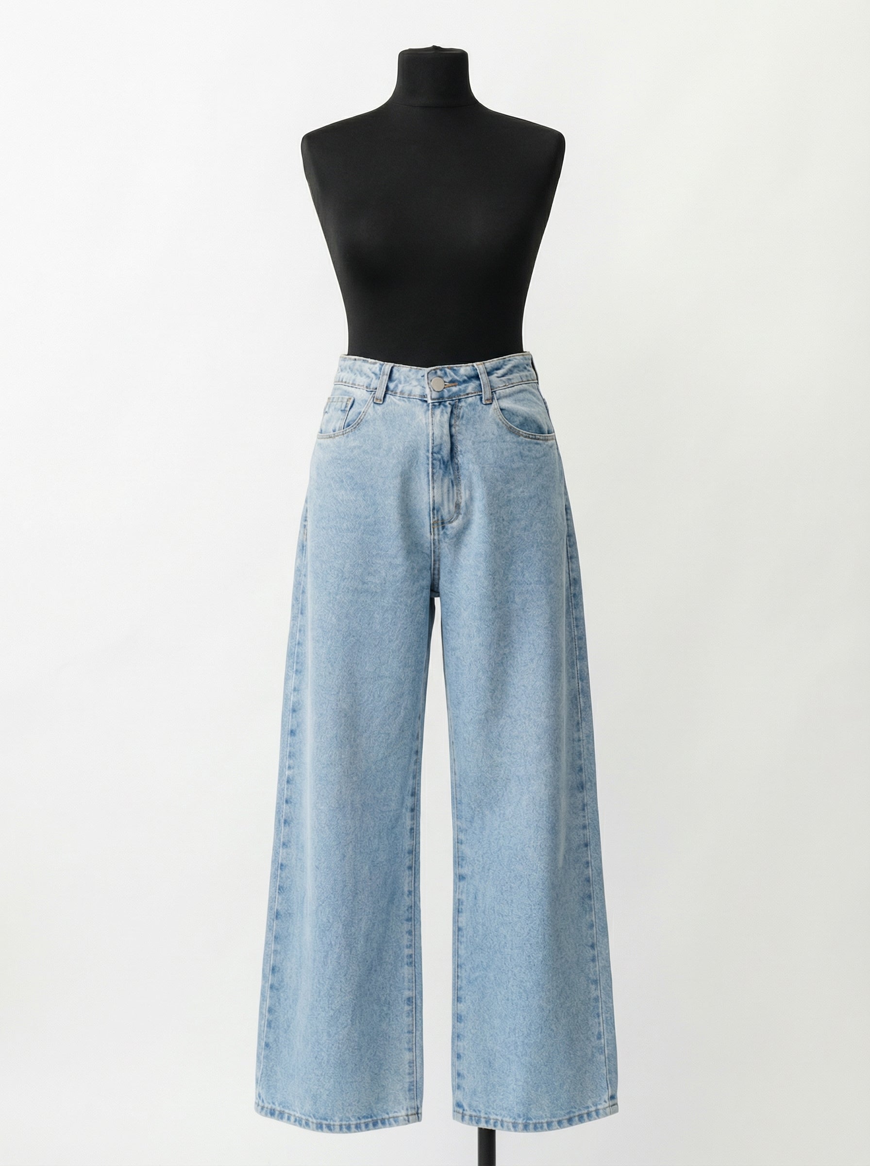 Sky Blue Wide Leg Jeans