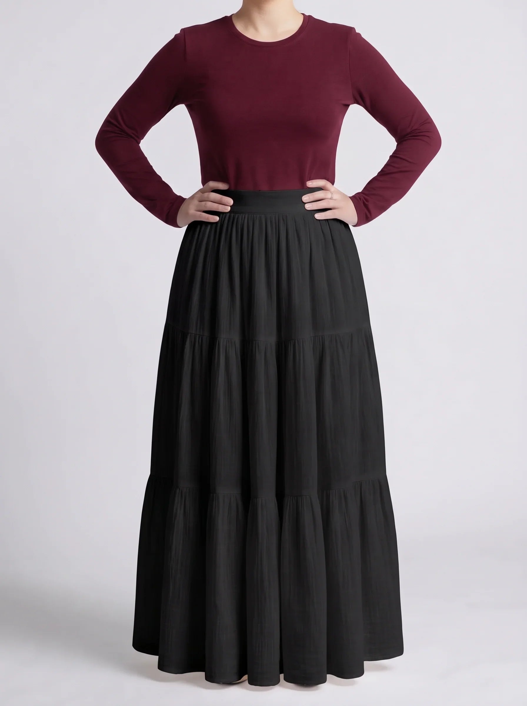 Black Layered Skirt