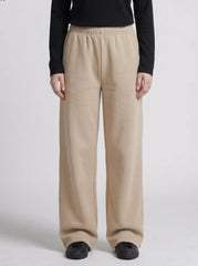 Beige Wide Leg Trouser