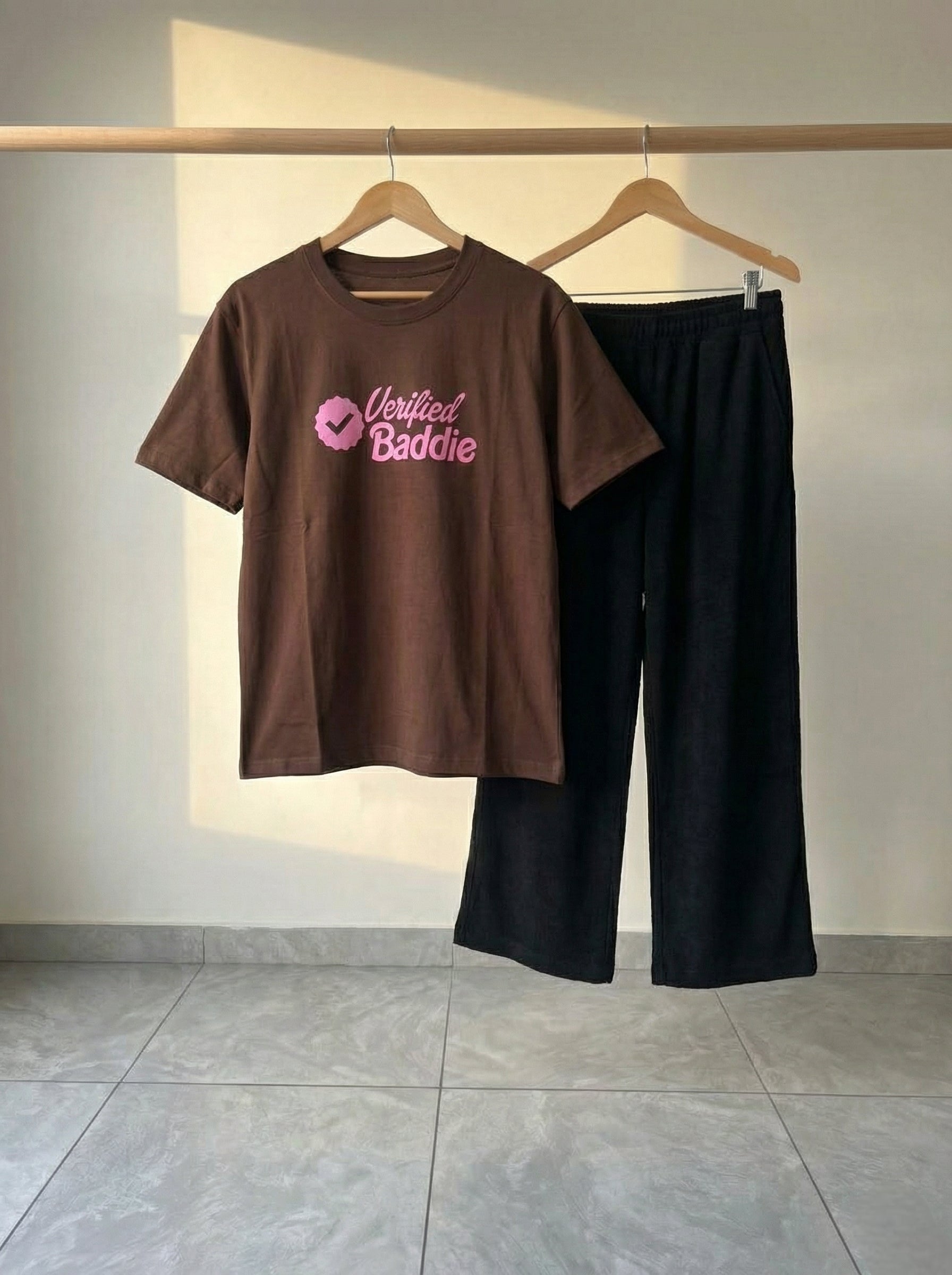 Verified Baddie Wide leg Set
