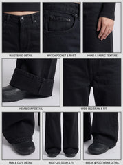 Black Wide Leg Jeans