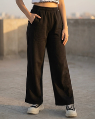 Black Wide Leg Trouser