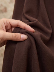 Mocha Flowy Pleated Skirt