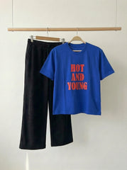 Hot And Young Wide leg Trouser Set