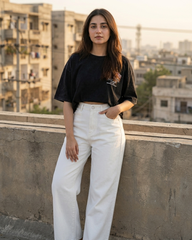 White Wide Leg Jeans