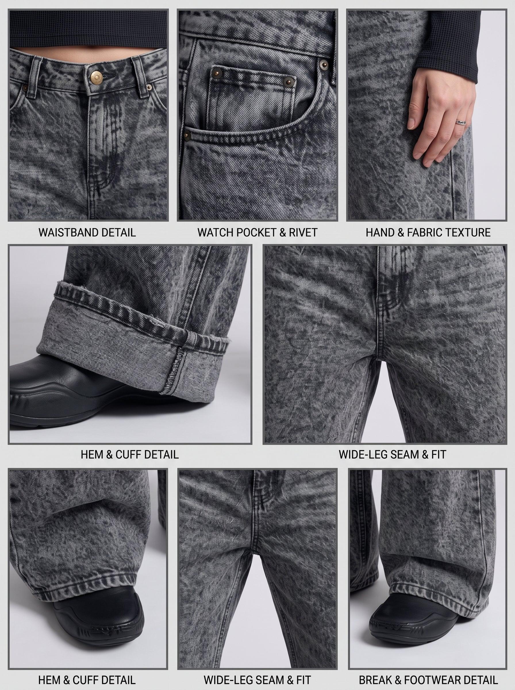 Granite Vintage Wide Leg Jeans