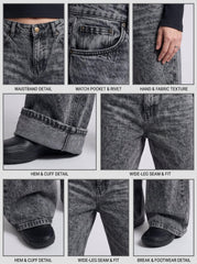 Granite Vintage Wide Leg Jeans