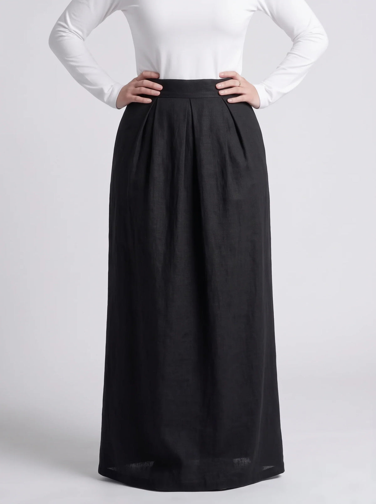 Black Pleated Skirt