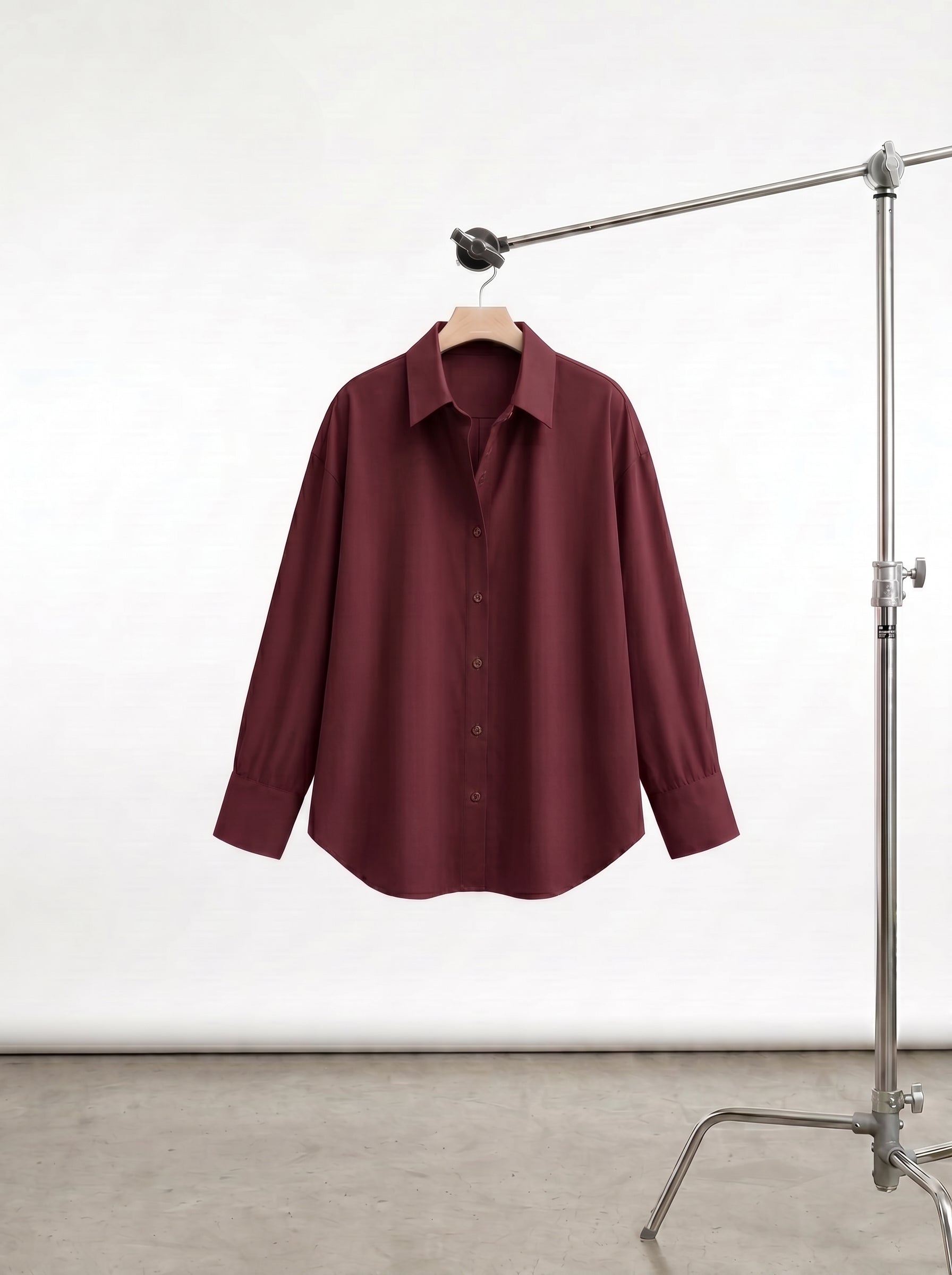 Maroon Button Down Shirt