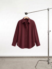 Maroon Button Down Shirt