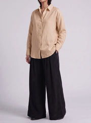 Beige Button Down Shirt