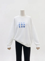 Sweatshirt - Blue Hearts