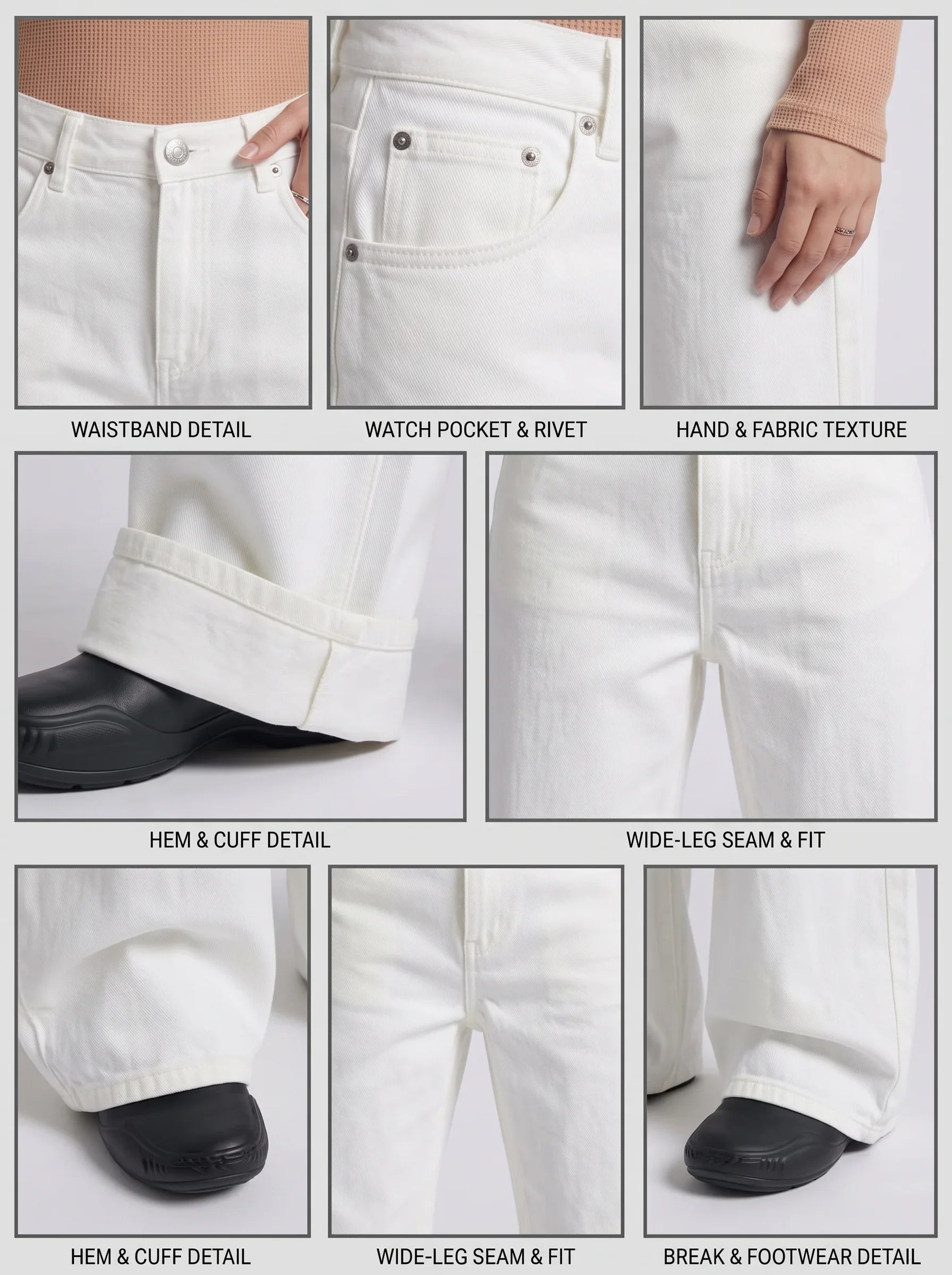 White Wide Leg Jeans