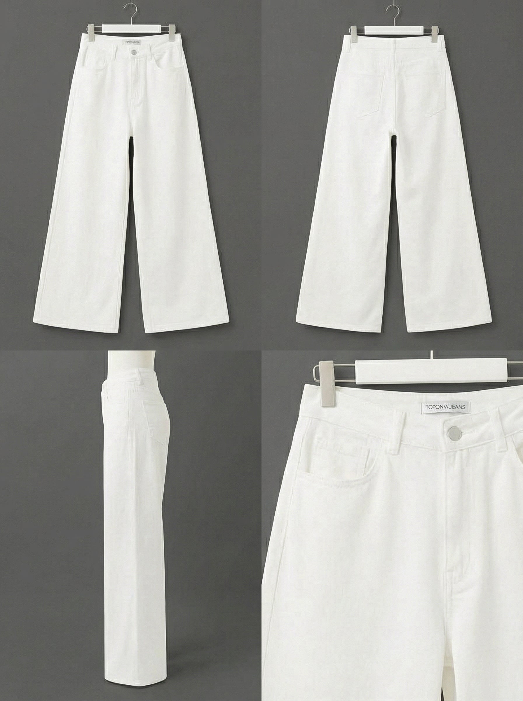 White Wide Leg Jeans