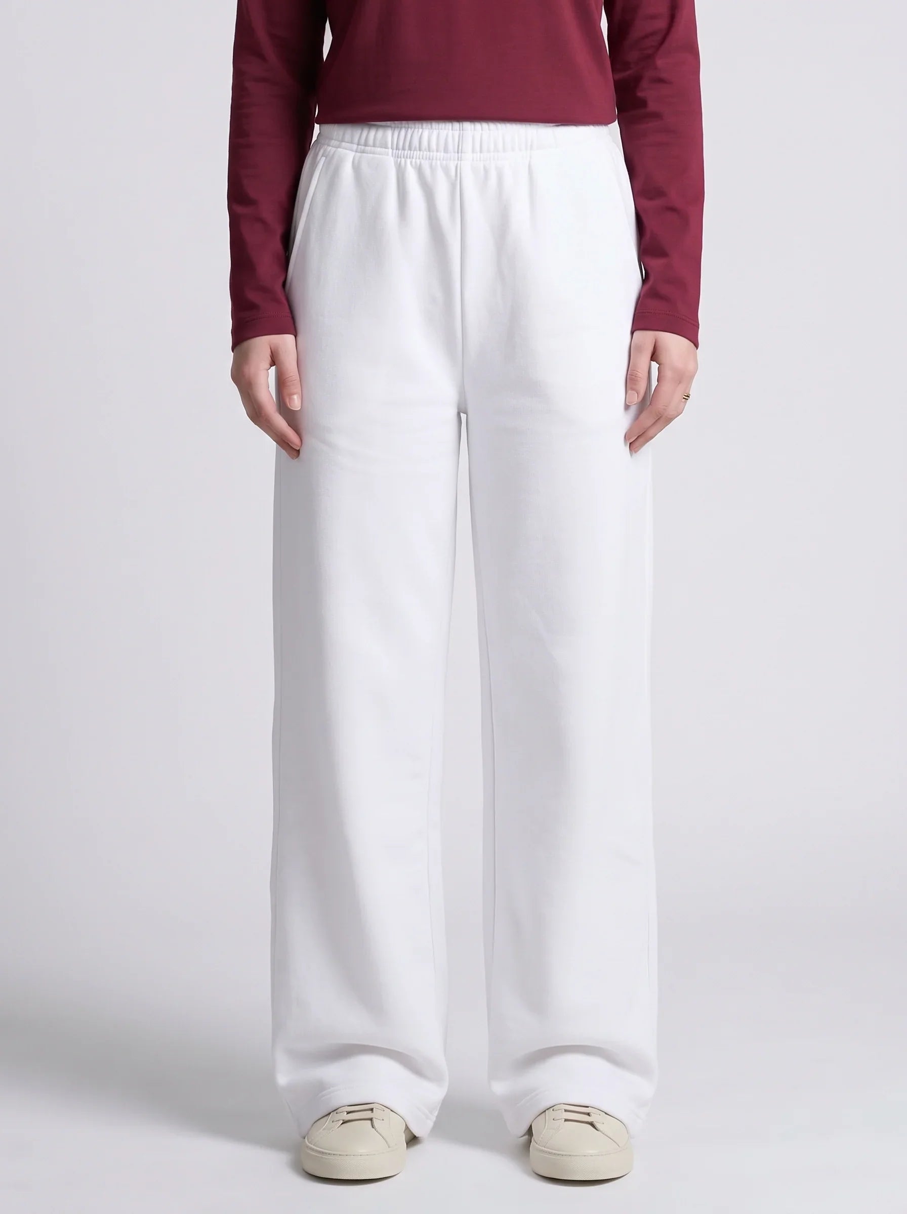 White Wide Leg Trouser
