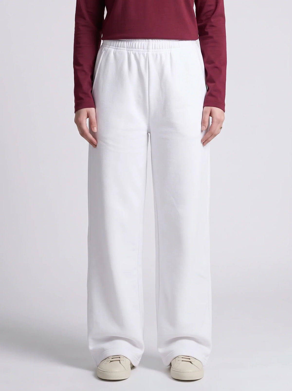 White Wide Leg Trouser