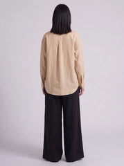 Beige Button Down Shirt