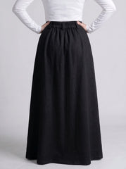 Black Pleated Skirt